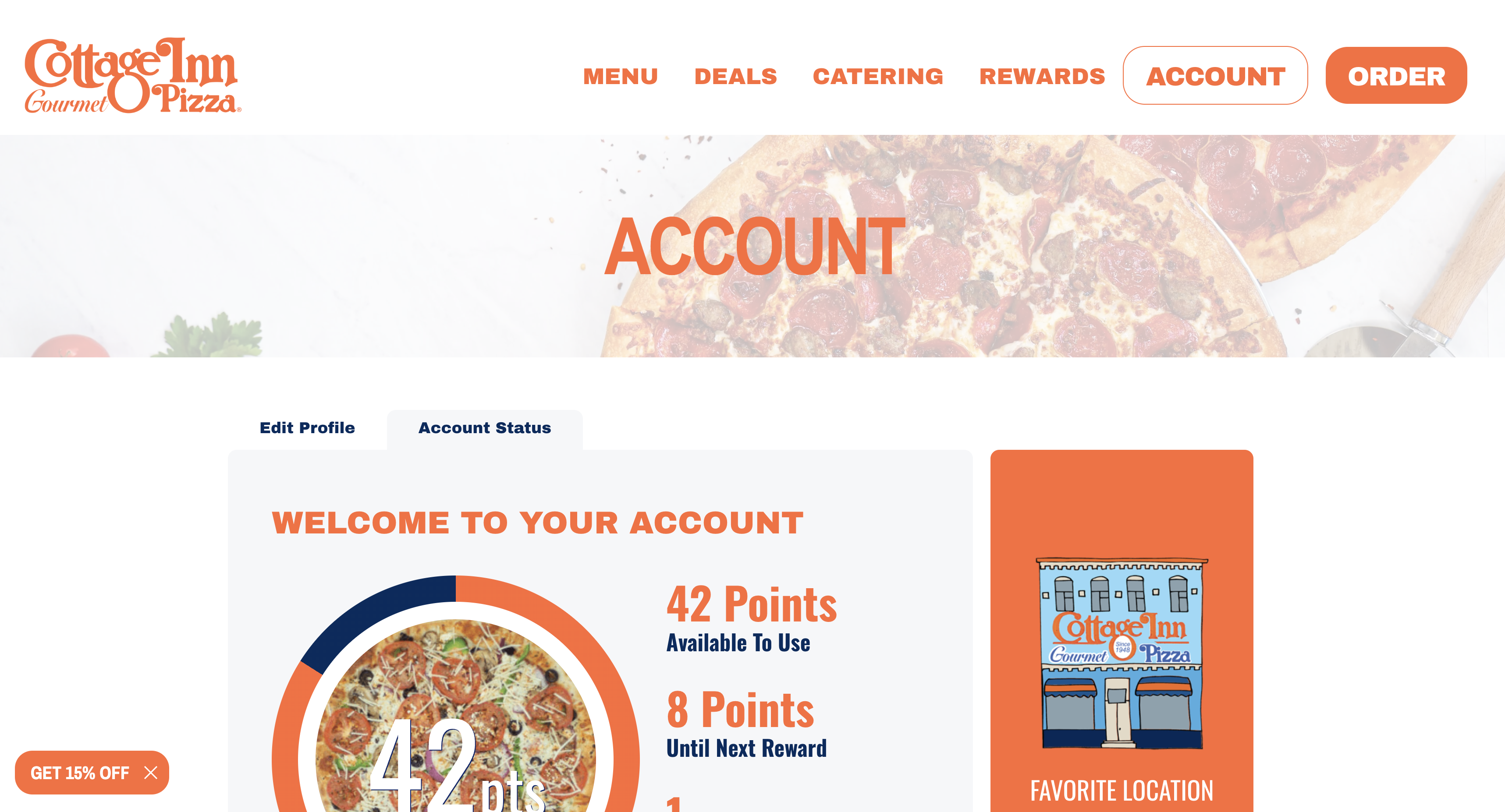 Cottage Inn - Punnch Loyalty & Yext Location Pages